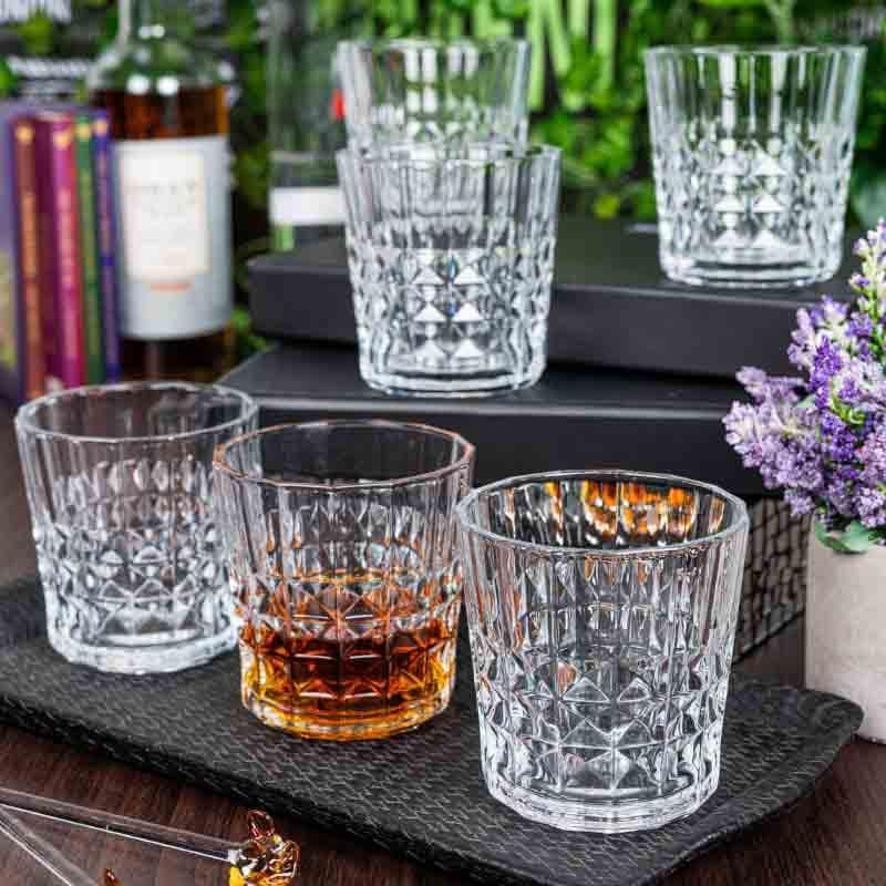 Buy Mefee Whiskey Glass (310 ml ) - Set of Six Scotch & Whiskey Glasses from Vaaree