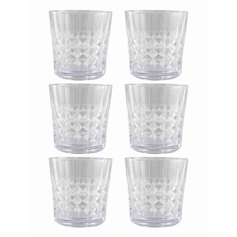 Buy Mefee Whiskey Glass (310 ml ) - Set of Six Scotch & Whiskey Glasses from Vaaree