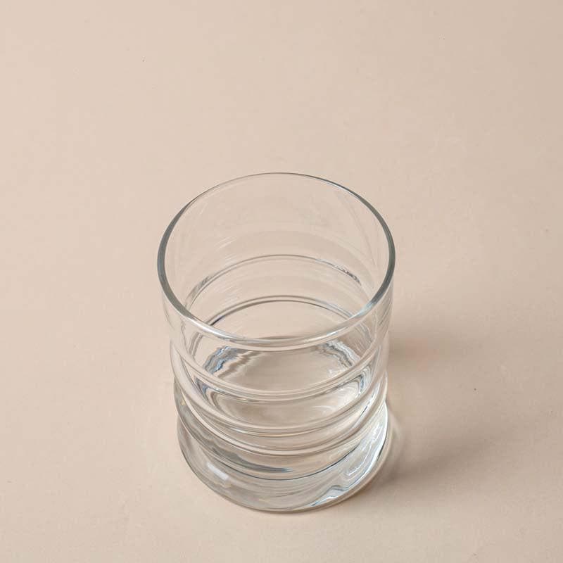 Buy Ribbed Whiskey Glass (240ml) - Set Of Six Scotch & Whiskey Glasses from Vaaree