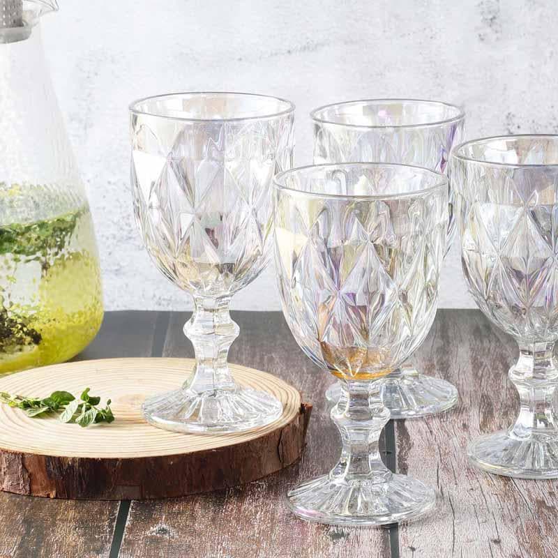 Buy Aurelia Goblet (300 ml ) - Set Of Four Wine & Champagne Glasses from Vaaree