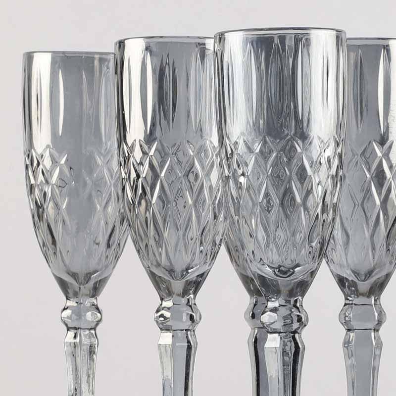 Buy Madeira Tinted Goblet (110 ml ) - Set Of Six Wine & Champagne Glasses from Vaaree