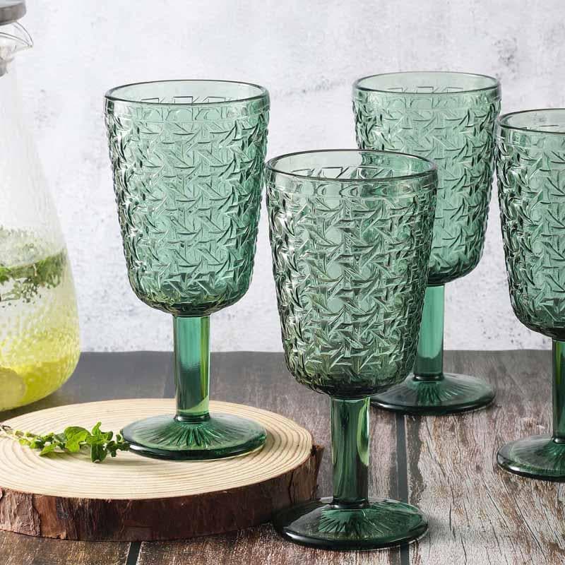 Buy Rame Goblet (300 ml ) - Set Of Four Wine & Champagne Glasses from Vaaree