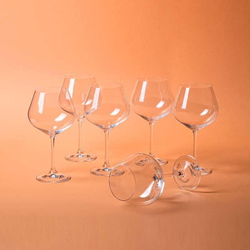 Buy Sommelier Wine Glass (570ml) - Set Of Six Wine & Champagne Glasses from Vaaree