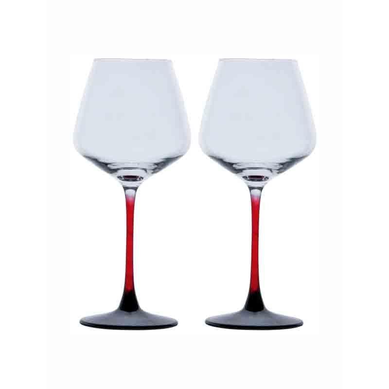 Buy Ravishing Glow Wine glass (440 ml ) - Set of Two Wine & Champagne Glasses from Vaaree