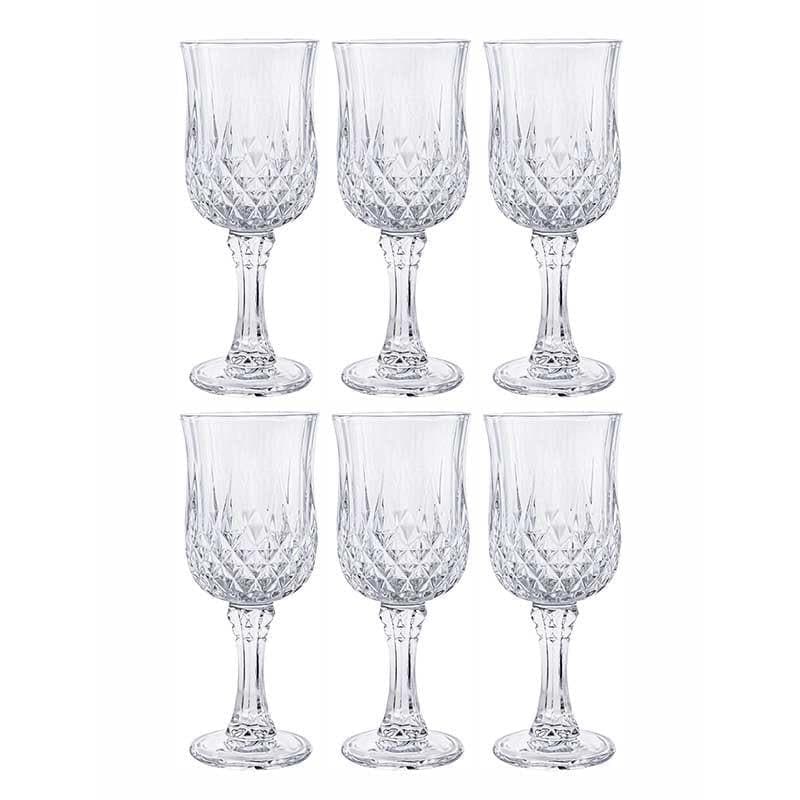 Buy Sino Wine Glass (180 ml ) - Set of Six Wine & Champagne Glasses from Vaaree